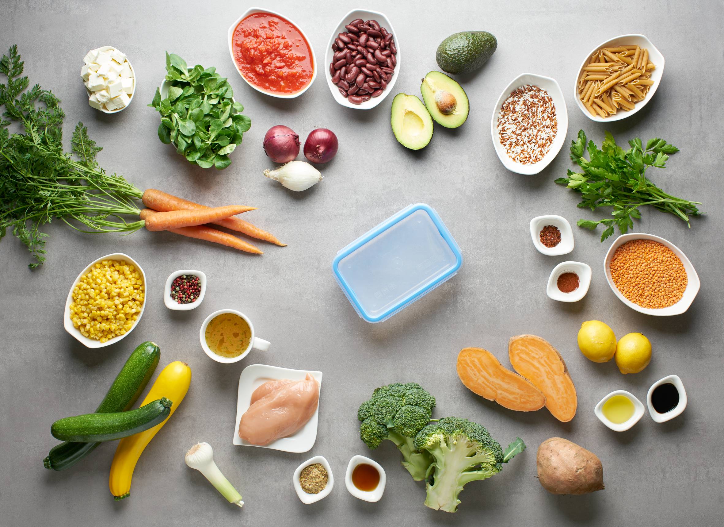 Conjunto de 5 Caixas Masterseal Plástico Rectangular 0,8L