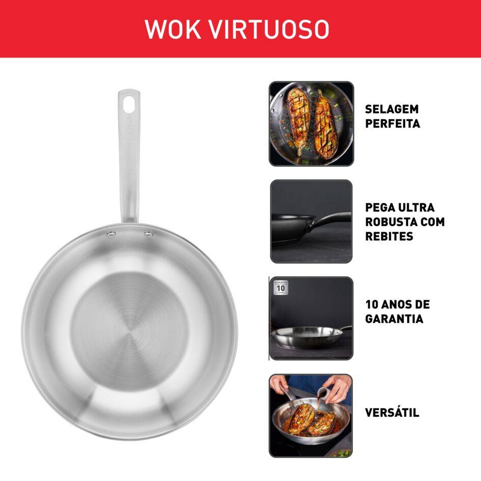 Virtuoso, Frigideira Wok 28 cm