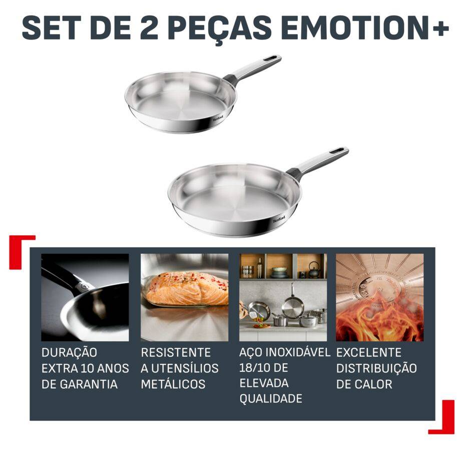 Emotion+ Set de 2 Frigideiras 24/28 cm