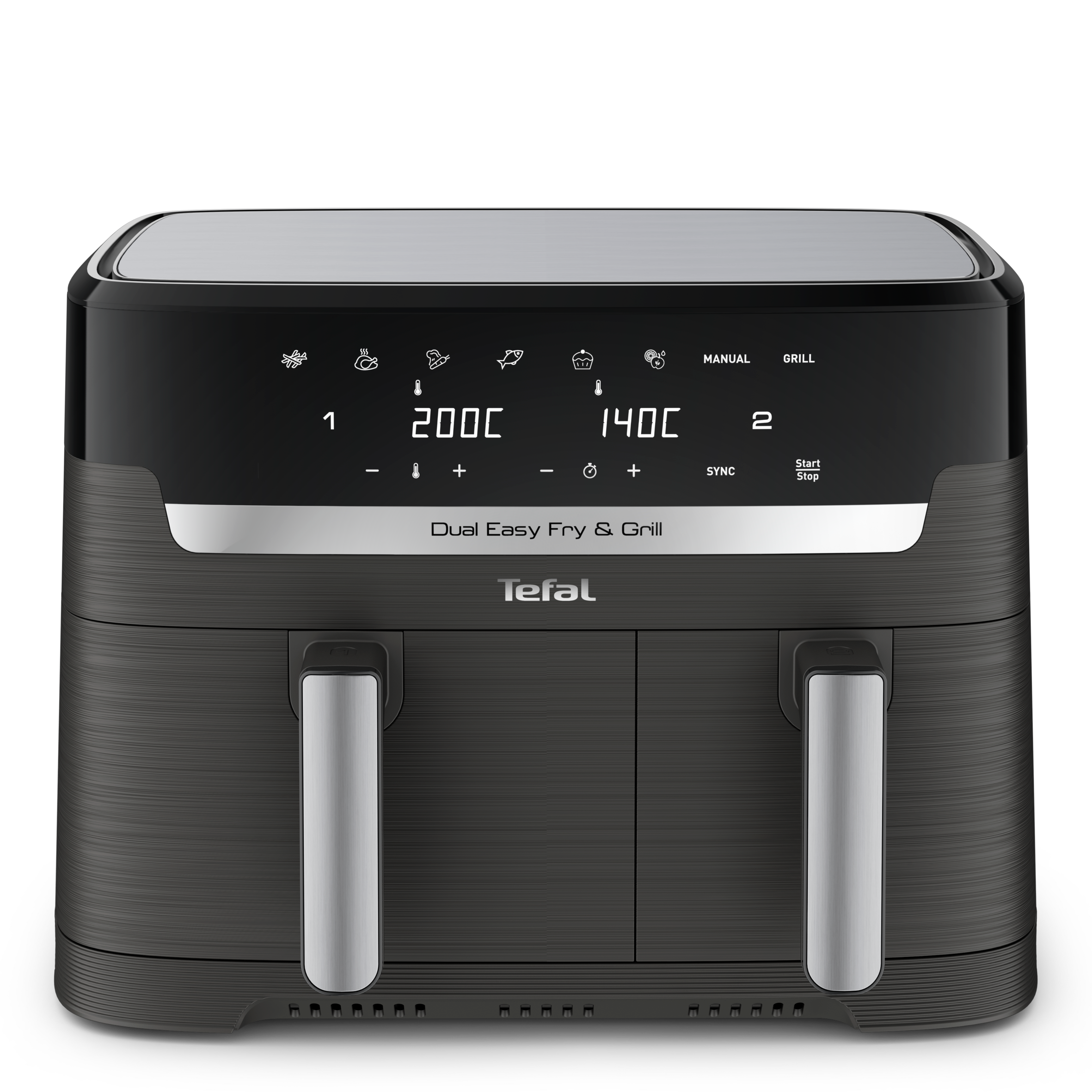 Dual Easy Fry & Grill 8.3 L Cinza