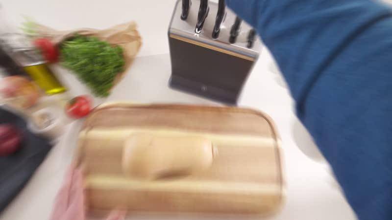 Conjunto de 5 Facas e Bloco com Afiador Integrado EverSharp