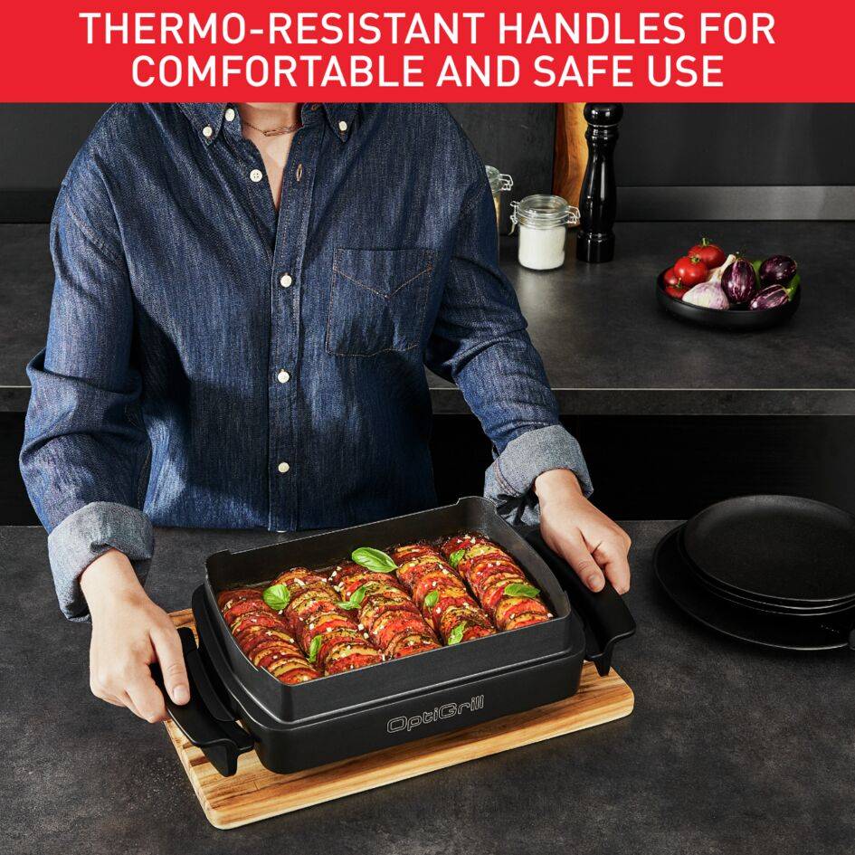 Tabuleiro para snacks e cozedura OptiGrill XL XA725870