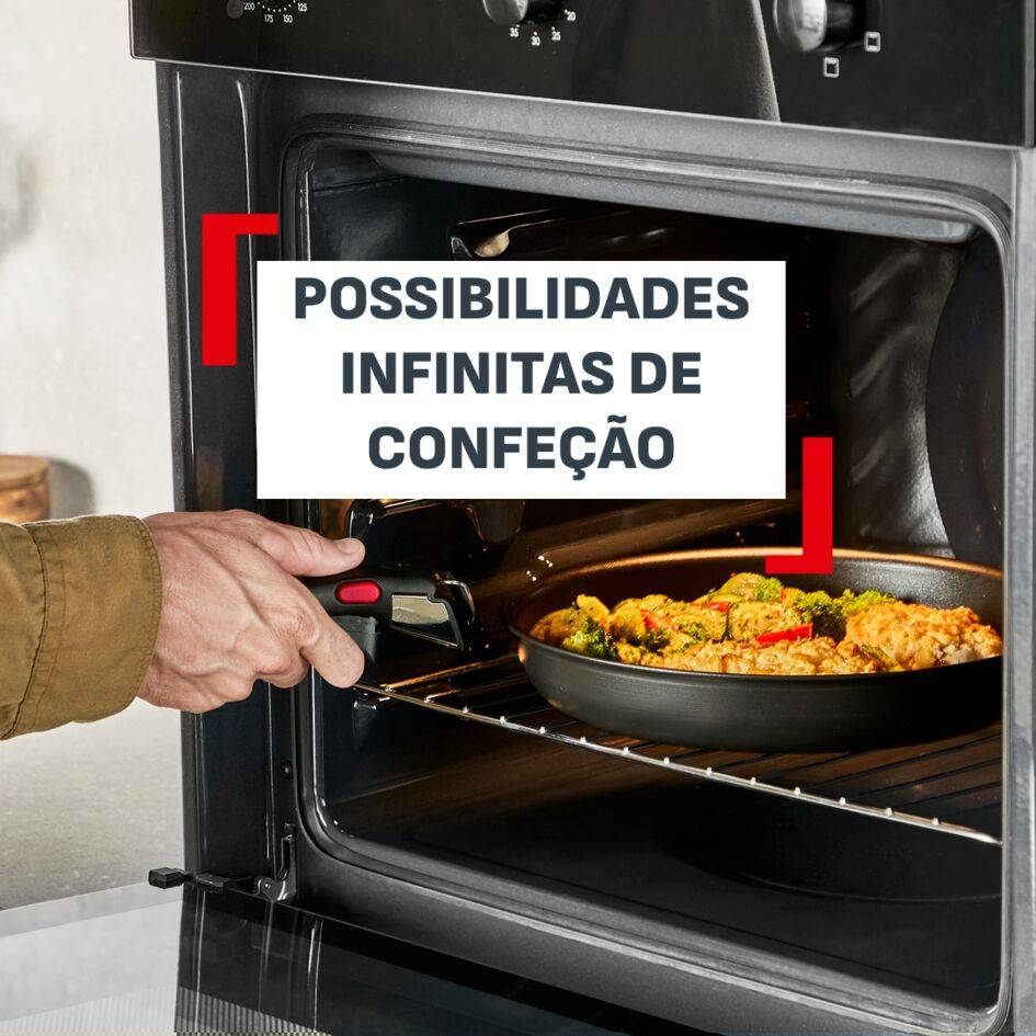 Frigideira Ingenio Excellence+ 24 cm, Empilhável, Antiaderente, Compatível com Indução
