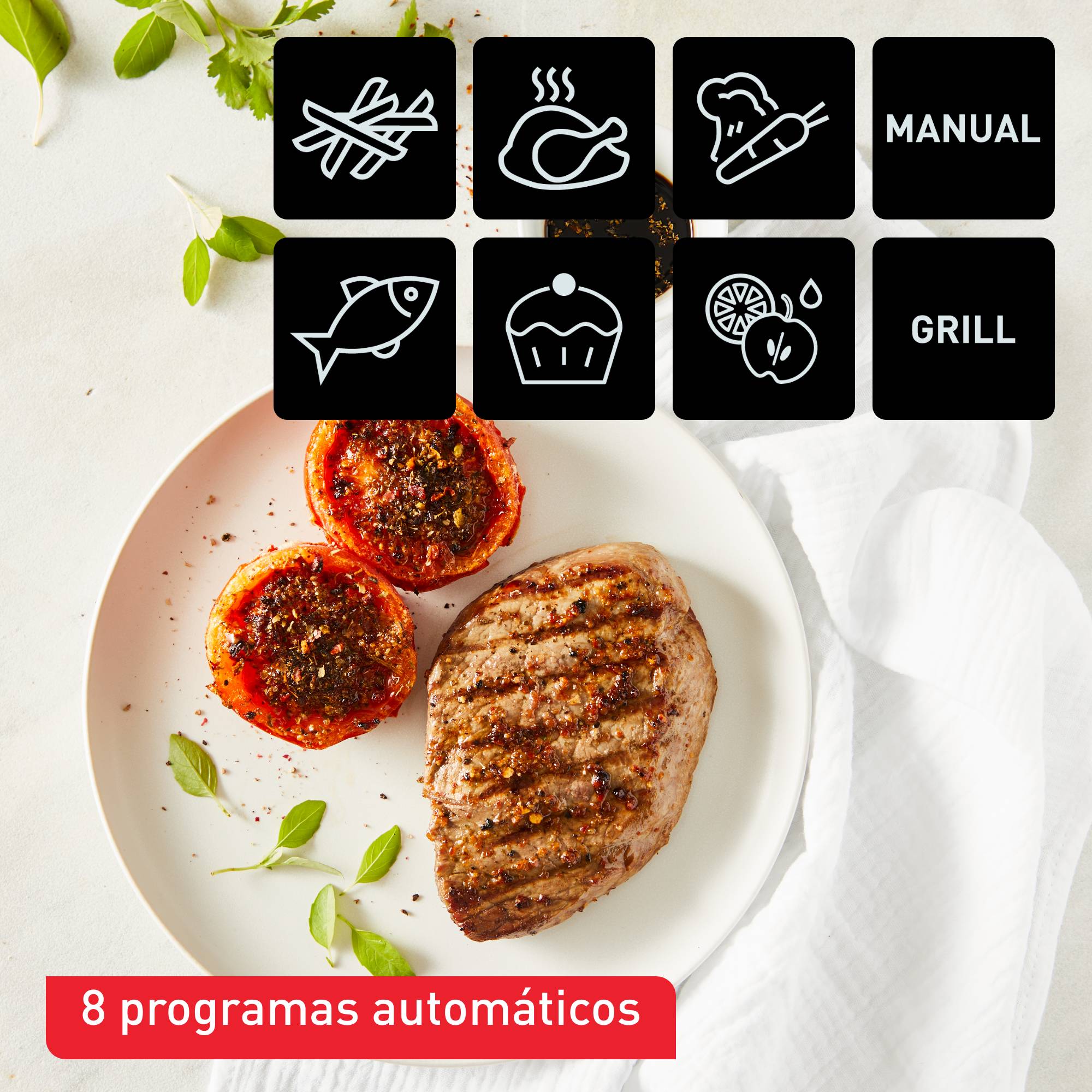 Dual Easy Fry & Grill 8.3 L Cinza