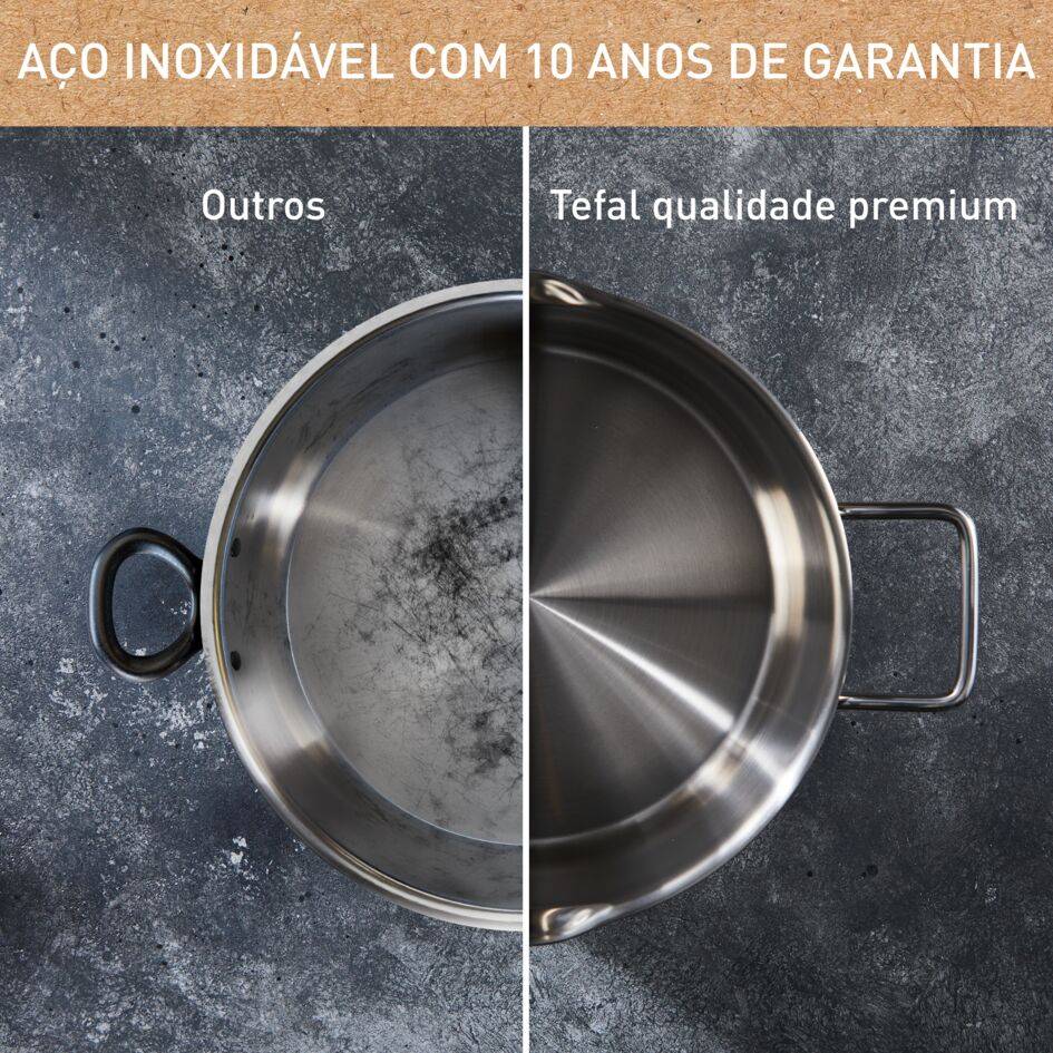 Nordica Conjunto 8 Peças, Aço Inoxidável Premium, Garantia de 10 Anos