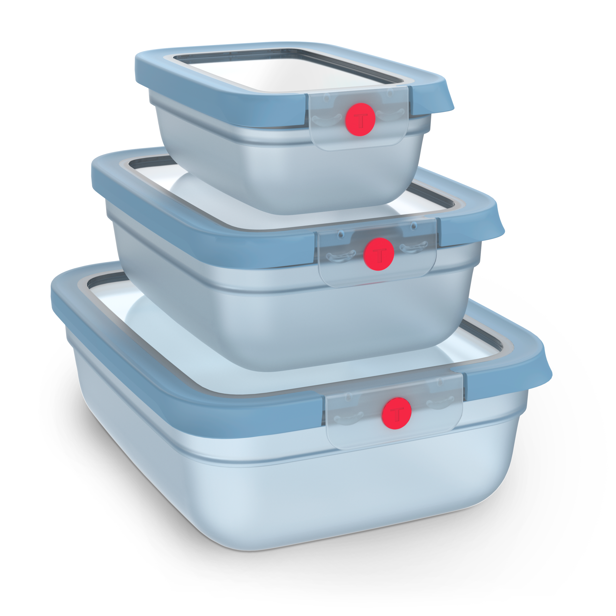 OneClick, Set de 3 caixas 0,50L / 1,2L / 2,3 L