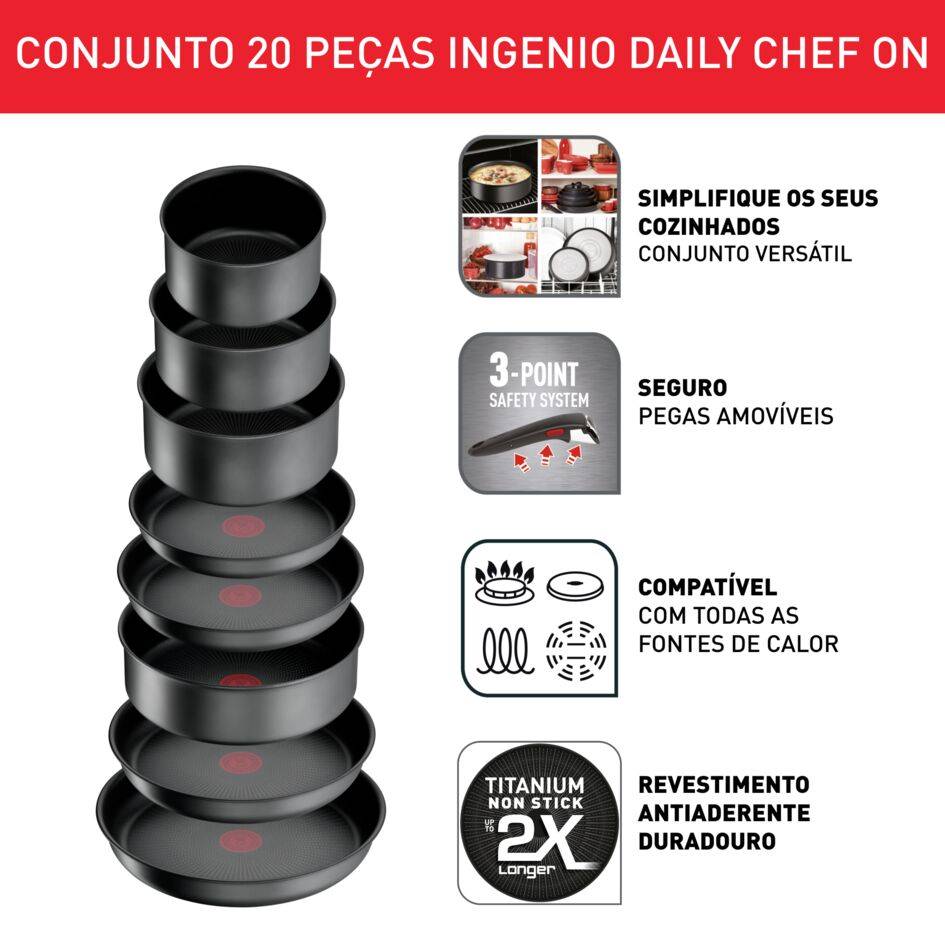 Conjunto de 20 peças Ingenio Daily Chef On