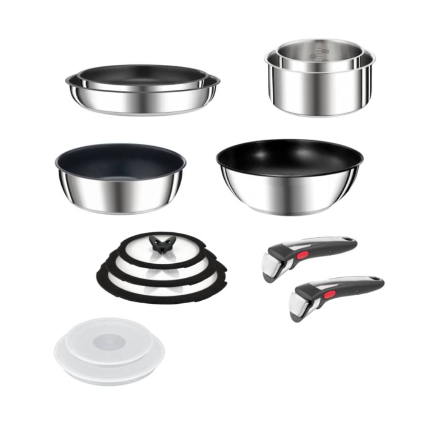 Pack conjunto de tachos e panelas Ingenio Preference On + set de facas Ice Force com suporte 