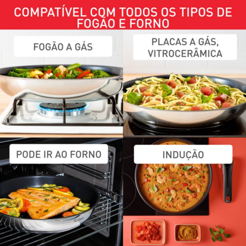 Pack conjunto de frigideiras Emotion + faca Ice Force santoku