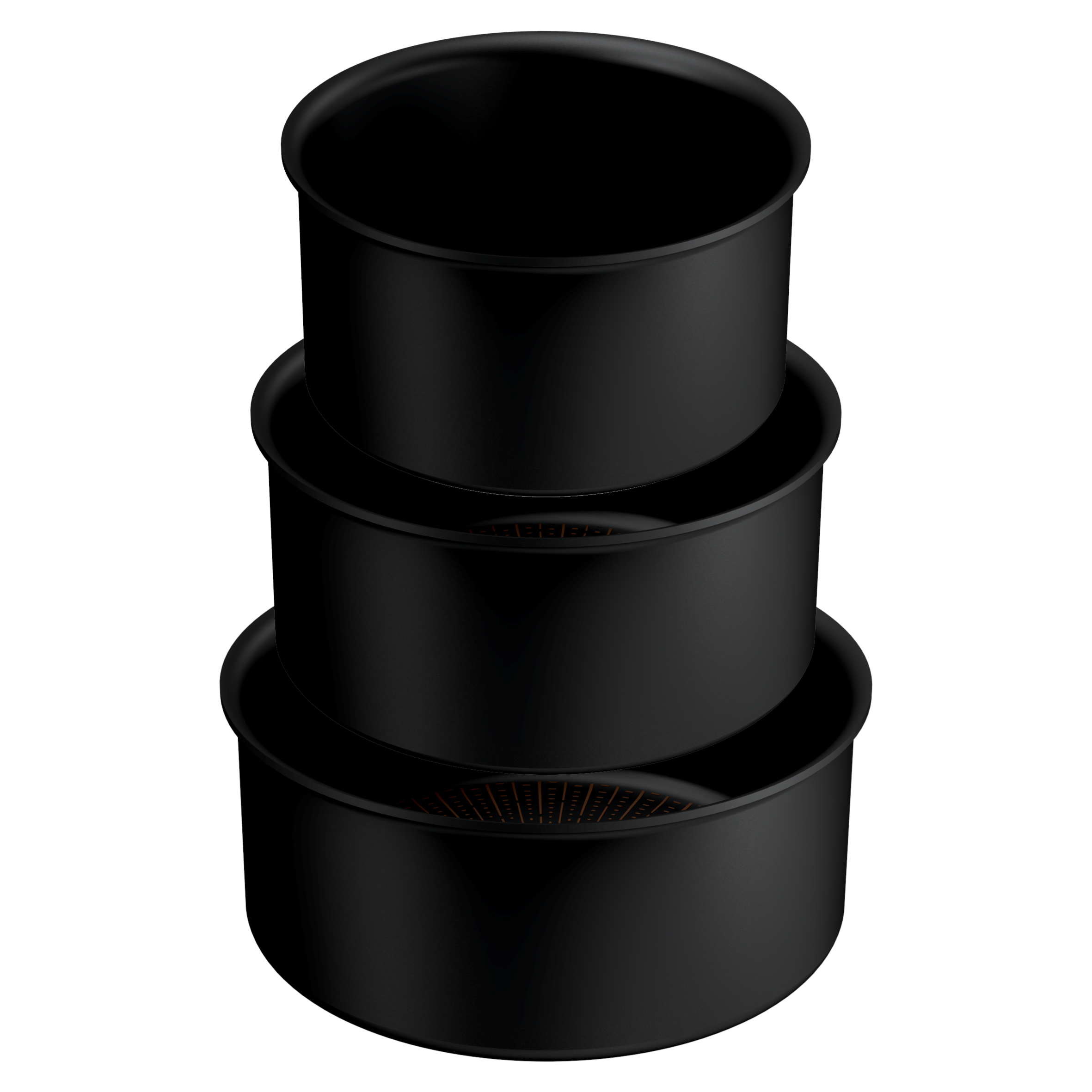 Set Ingenio Excellence+, Caçarolas 16/18/20 cm, Revestimento Antiaderente, Pega amonível, Compatível com Indução