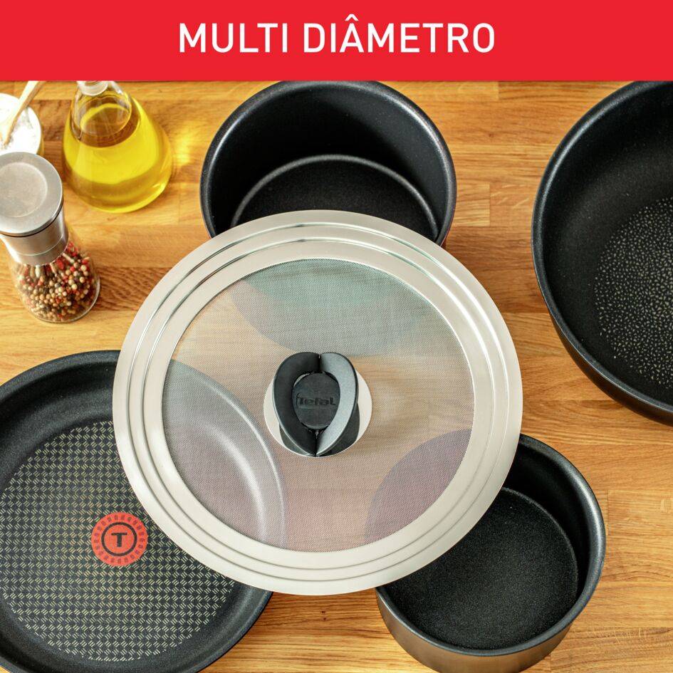 INGENIO tampa antissalpicos em inox 24-30 cm