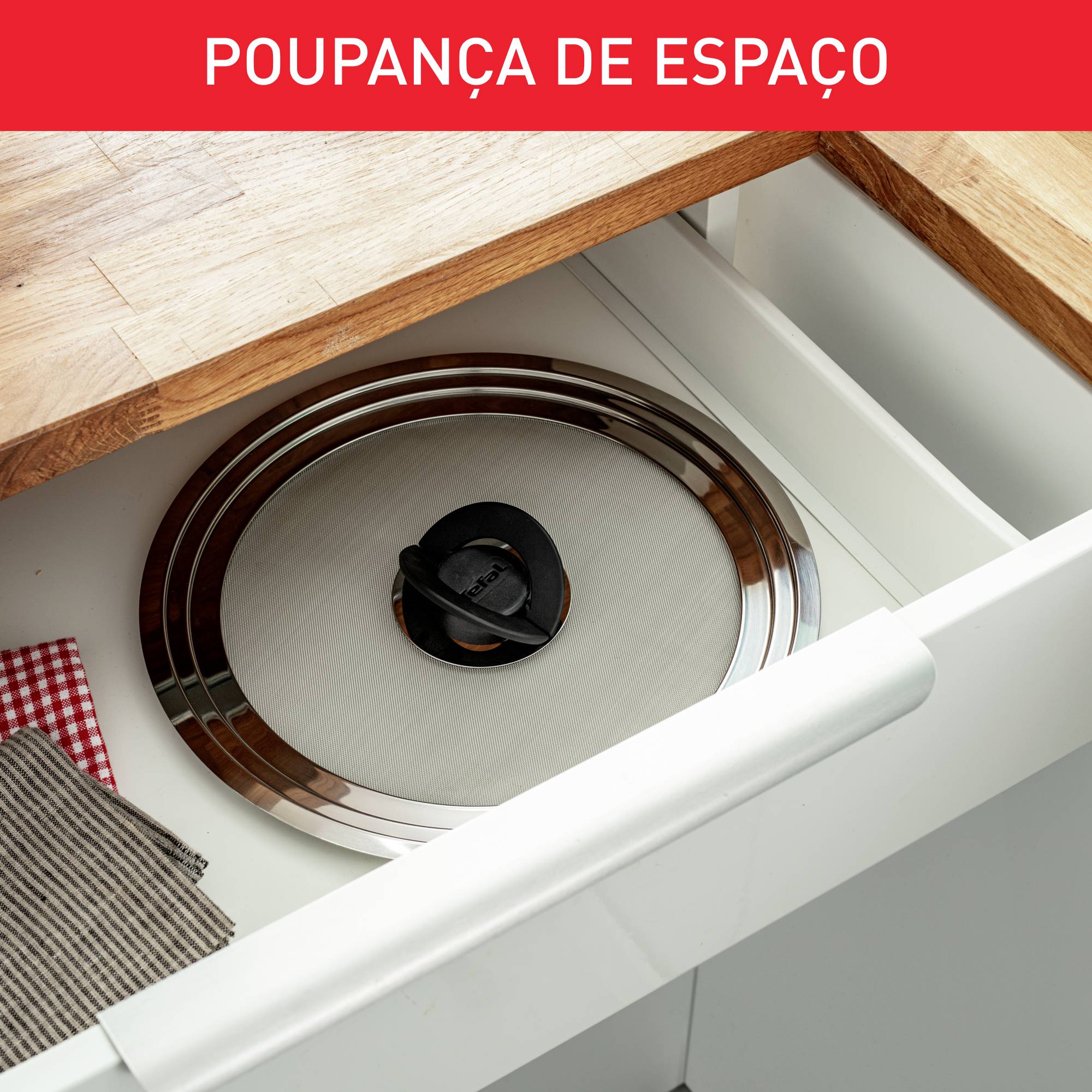 INGENIO tampa antissalpicos em inox 24-30 cm