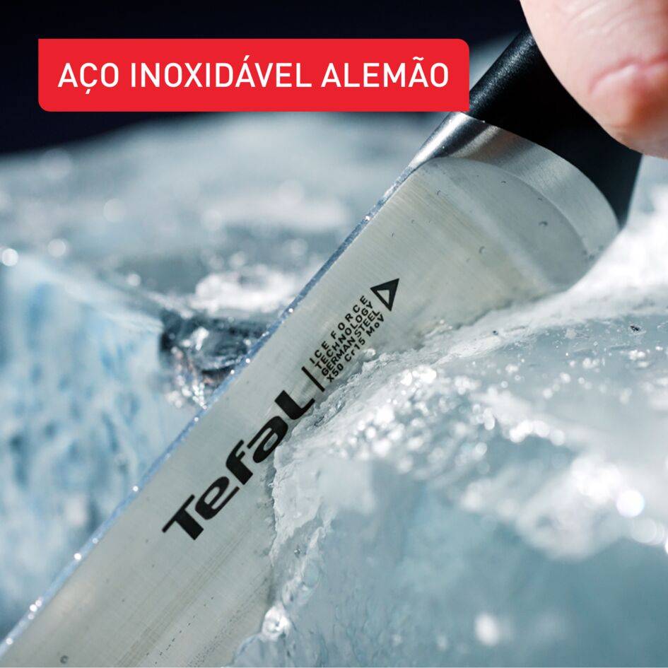 Ice Force Set 3 Facas - Chef 20 cm, Santoku 18 cm e Multiusos 11 cm