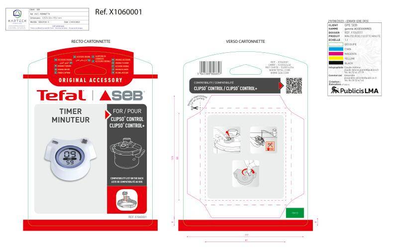 Temporizador amovível X1060001