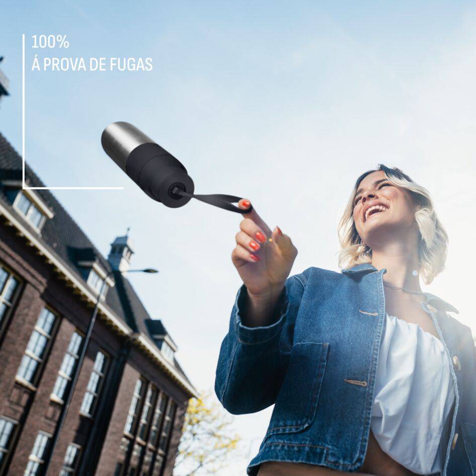 Garrafa BeYou 0,7L Tampa Twist Preta