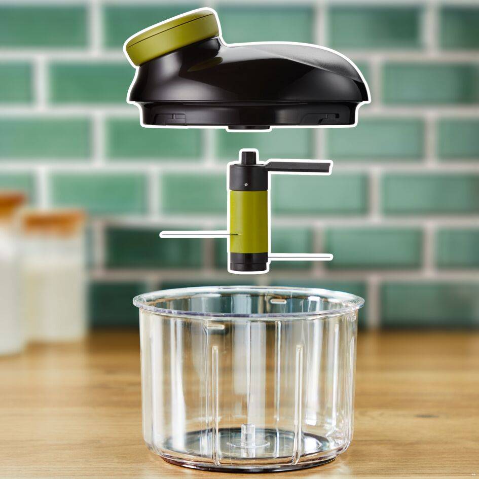 Picadora manual 5 segundos 900ml com lâmina de gelo