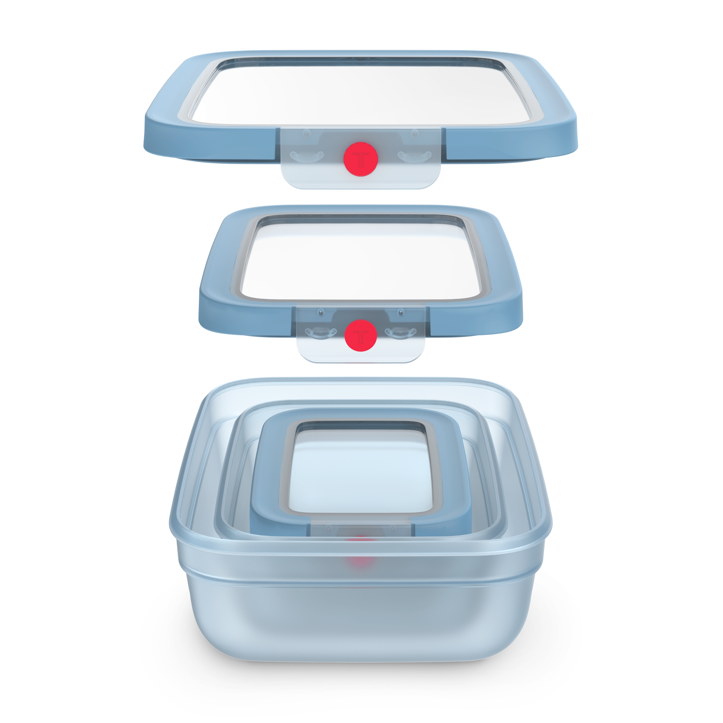 OneClick, Set de 3 caixas 0,50L / 1,2L / 2,3 L