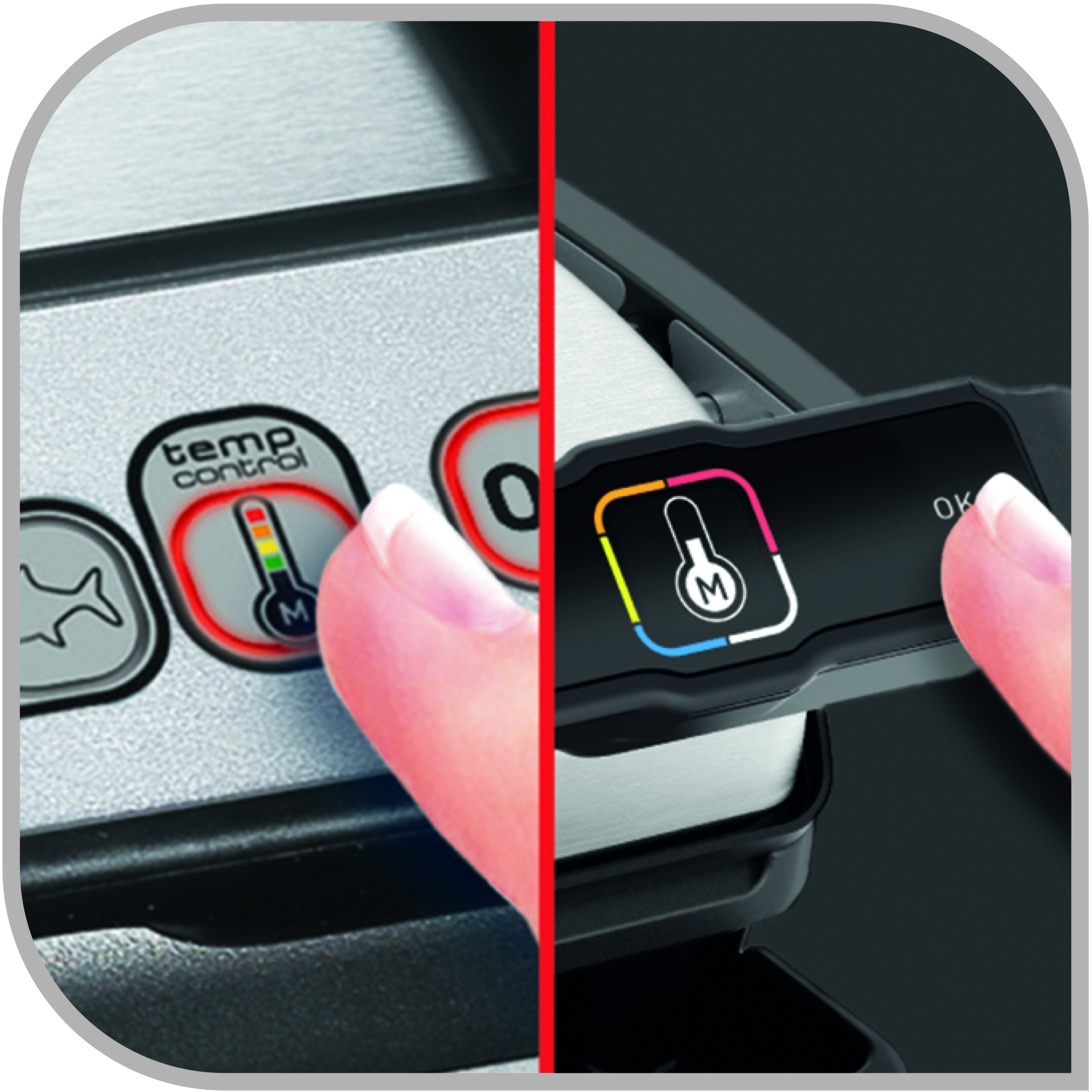 2 placas de waffles e concha Optigrill XA724810