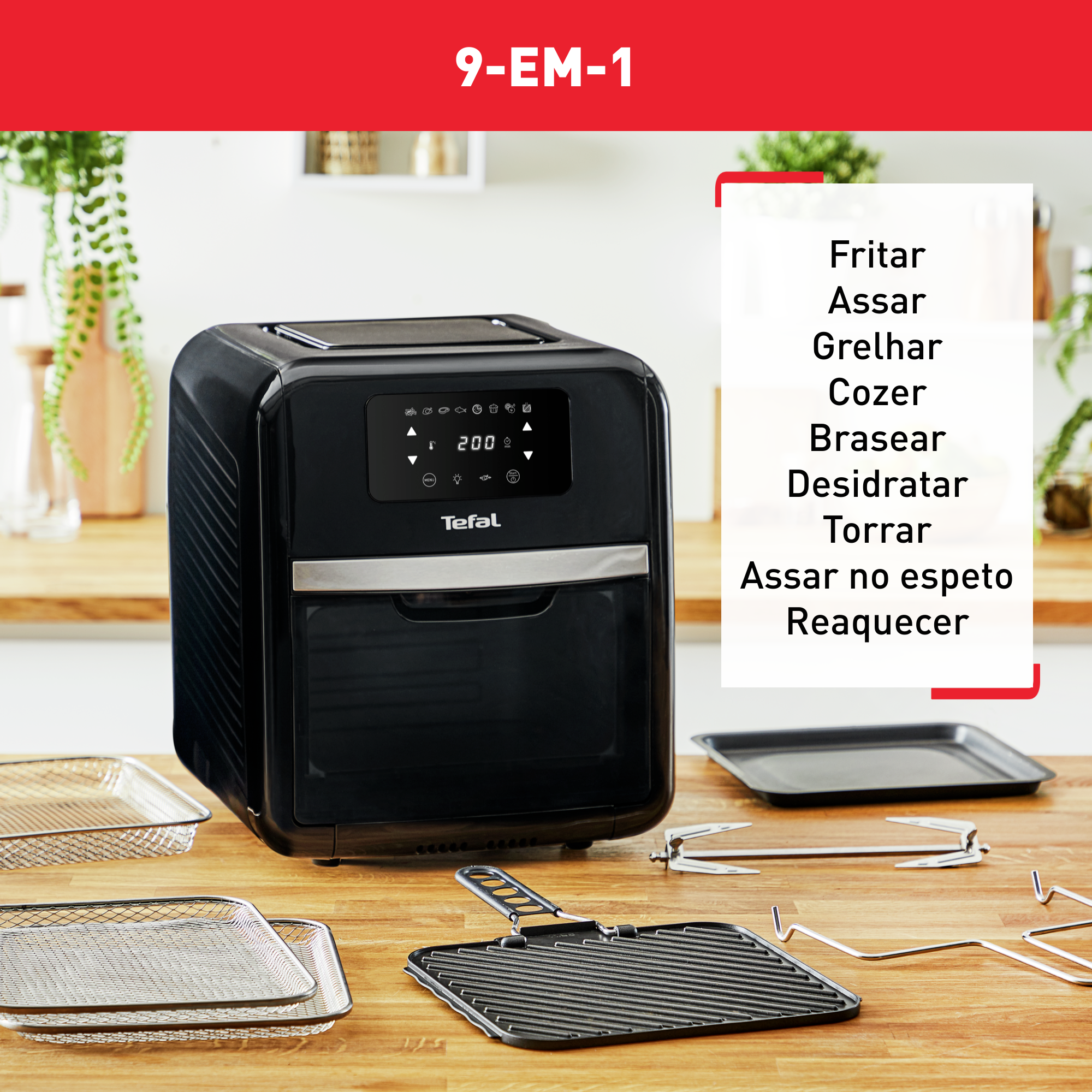 Easy Fry 9 em 1 Forno e Grill