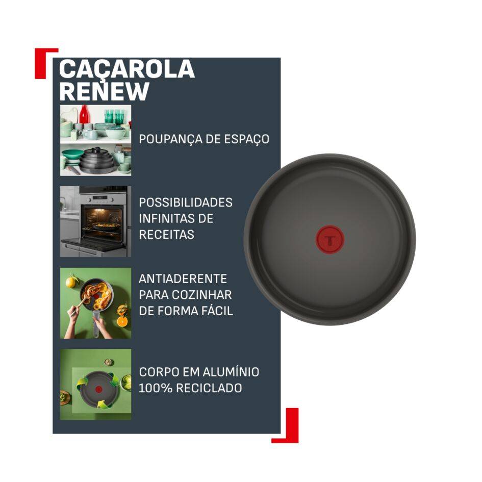 Ingenio Renew Ceramic, Frigideira para Saltear 24 cm
