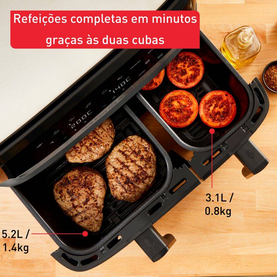 Dual Easy Fry & Grill 8.3 L Cinza