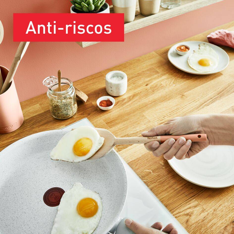 Conjunto de Utensílios Madeira Natura Terracota