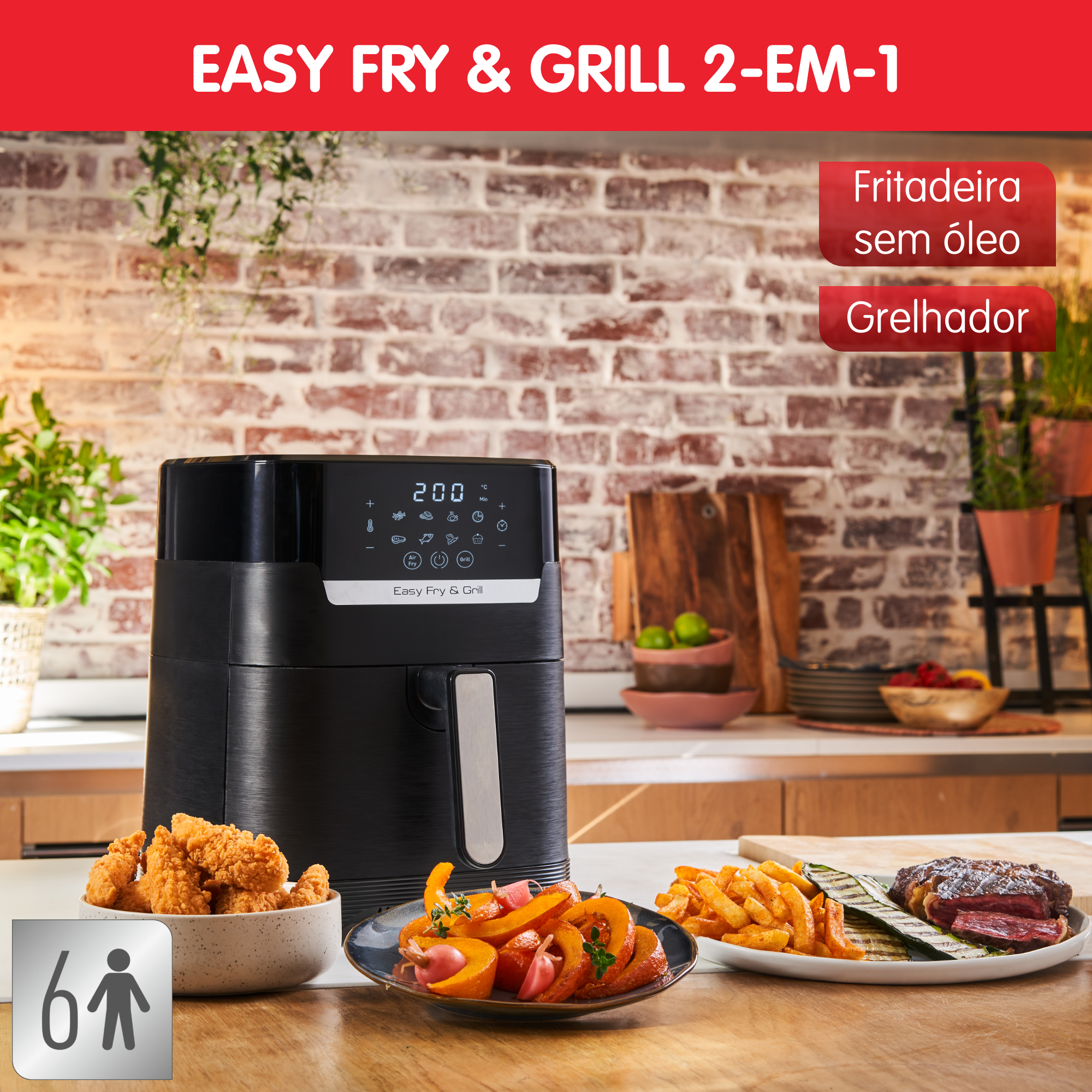 Easy Fry & Grill Precision 2-em-1