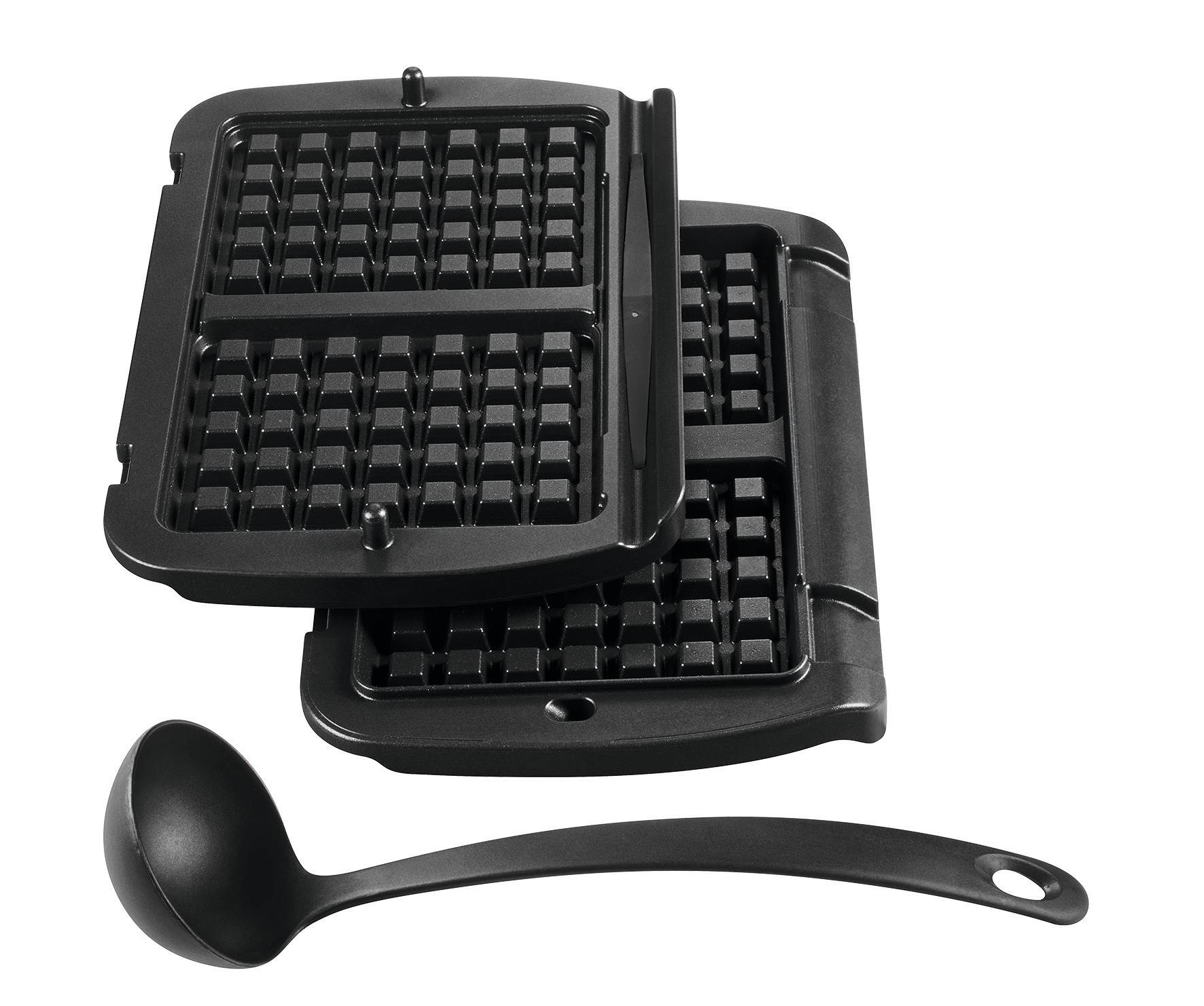 2 placas de waffles e concha Optigrill XA724810