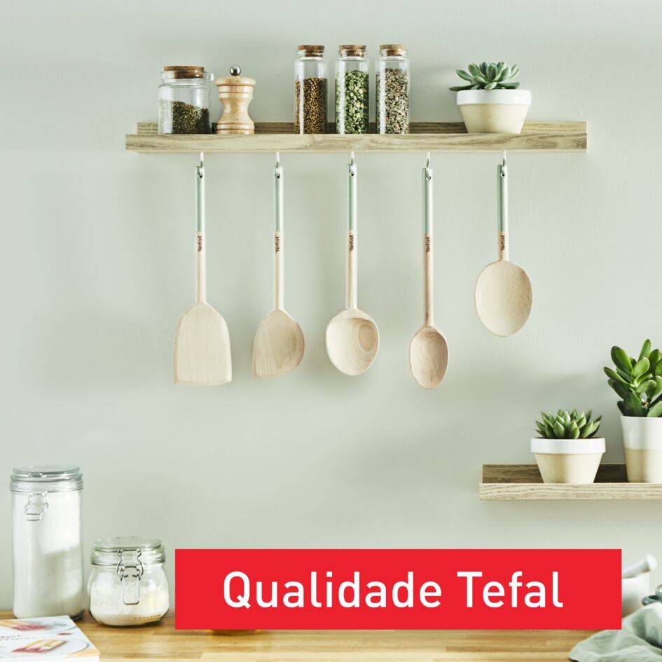 Conjunto de Utensílios Madeira Natura Verde