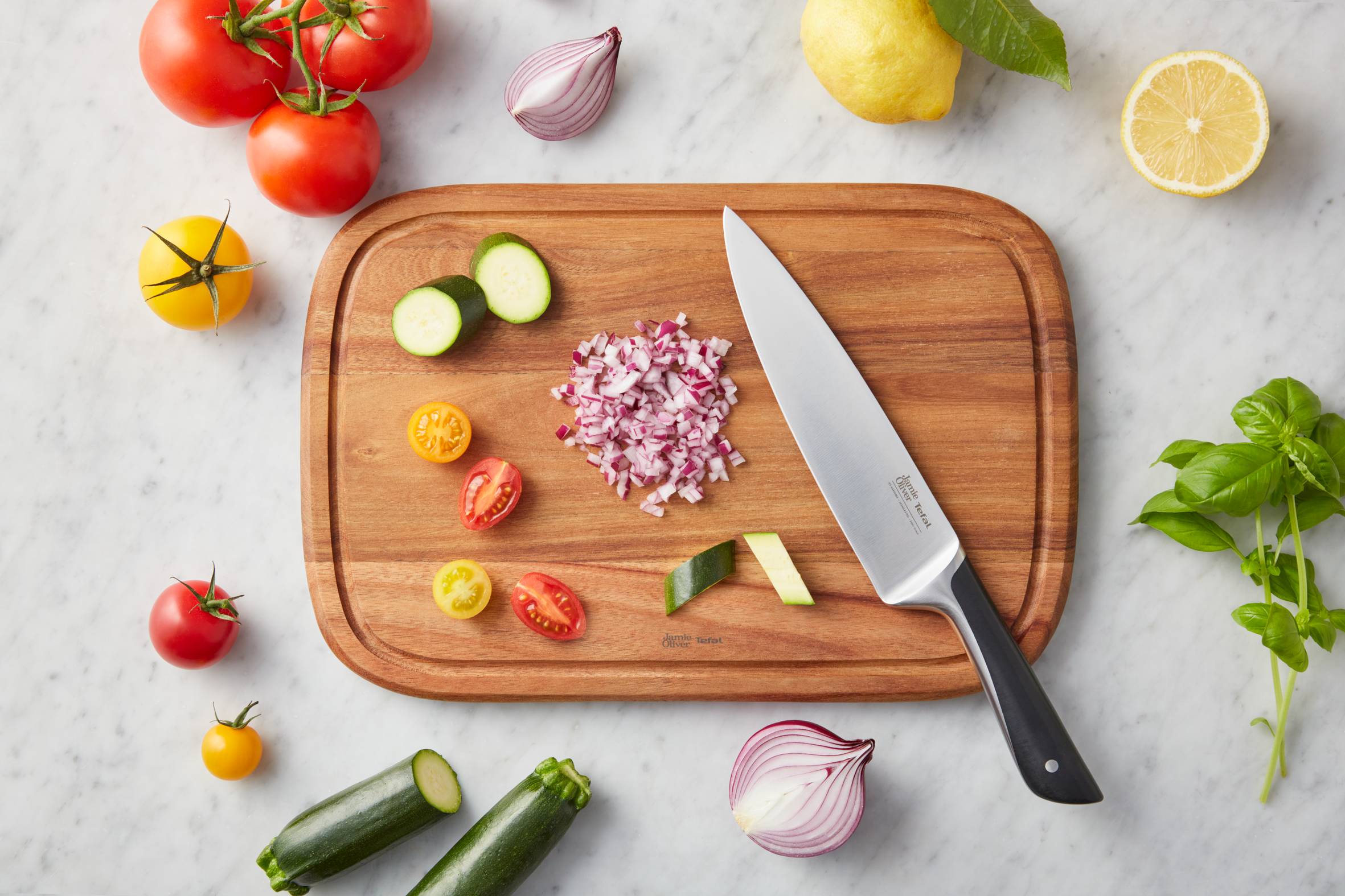 Jamie Oliver by Tefal Set 6 Facas de cozinha + bloco