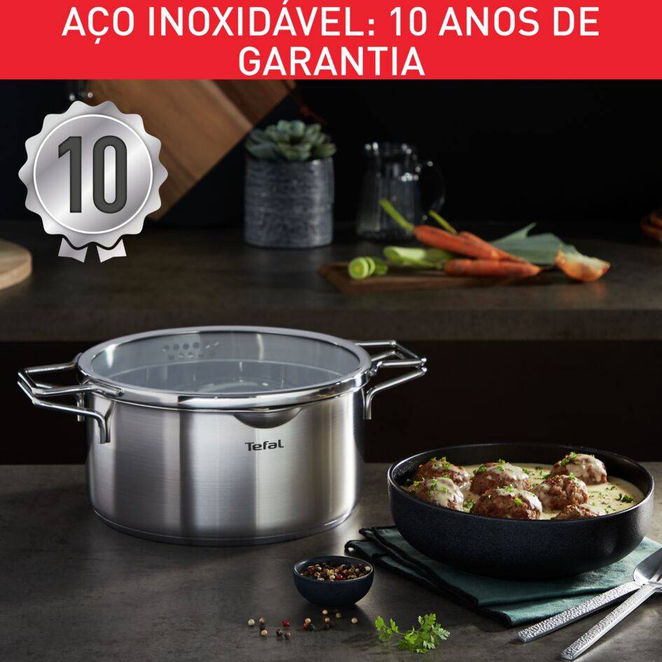 Nordica Conjunto 6 Peças Tacho 16 cm, Caçarolas 20/24 cm com Tampas