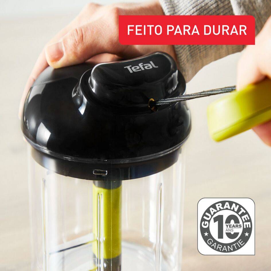 Picadora manual 5 segundos 900ml com lâmina para puré