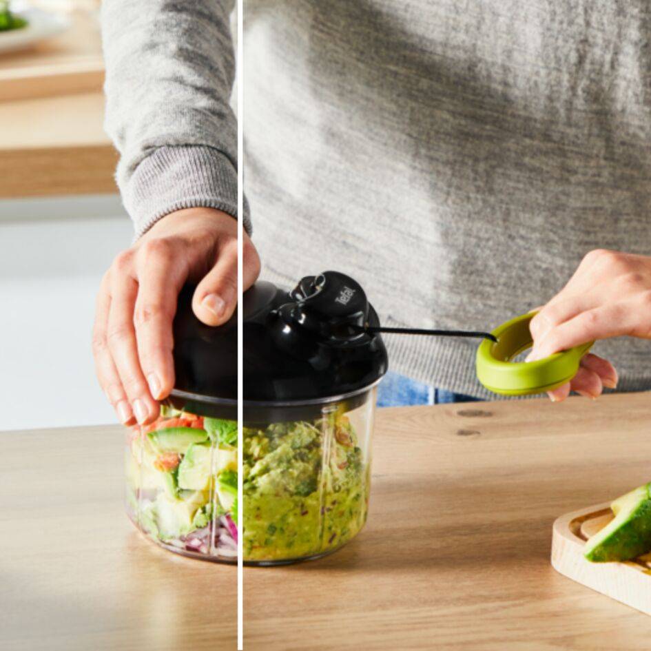 Picadora manual 5 segundos 900ml com lâmina de gelo