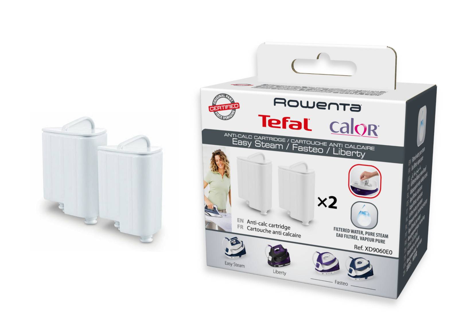 2 cartuchos anticalcário XD9060E0