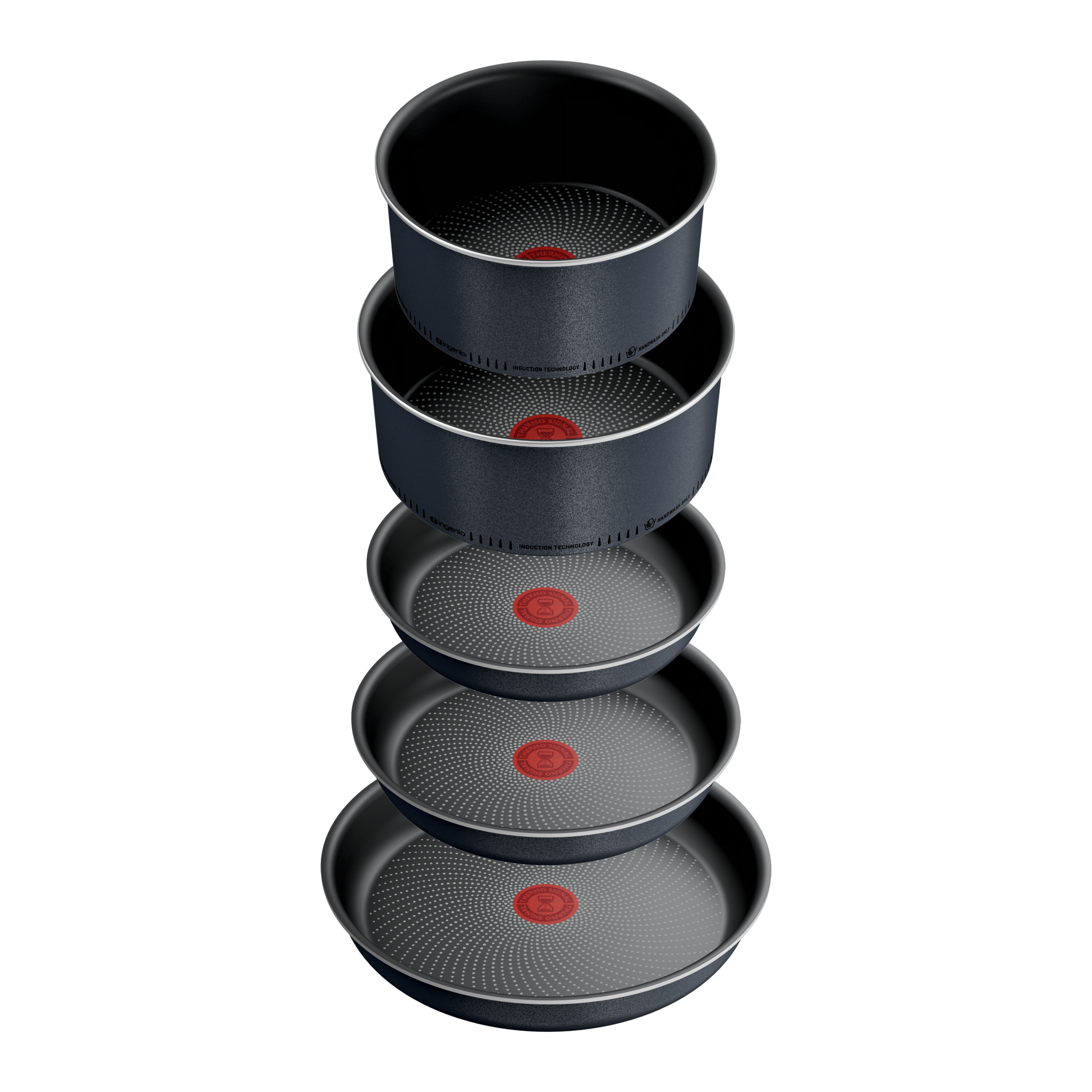 Ingenio So'Light, Conjunto de Cozinha de 11 Peças, Caçarolas e Frigideiras com a Tecnologia Light Tech