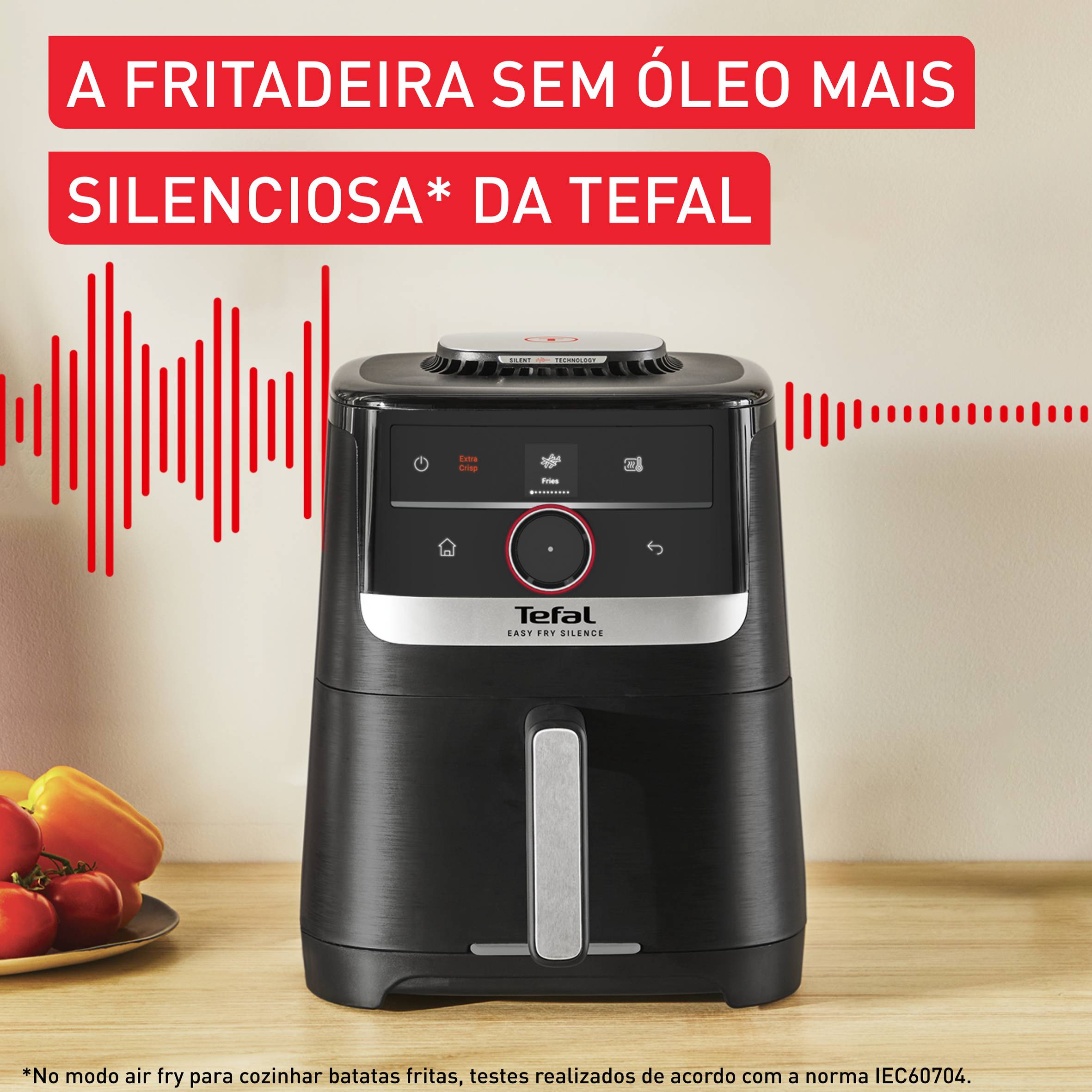 Easy Fry Silence 5 L com Sistema Smart Assist