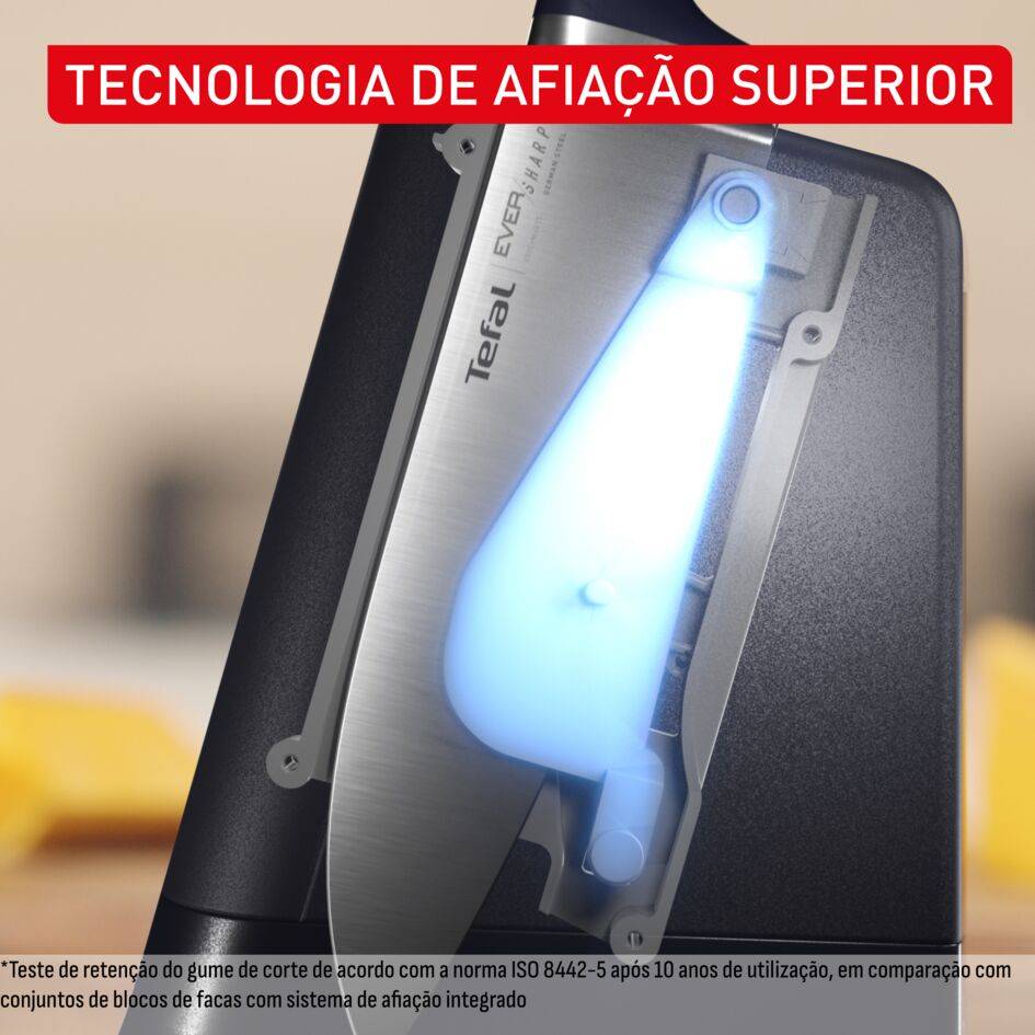 EverSharp, Set de 6 facas com bloco afiador 