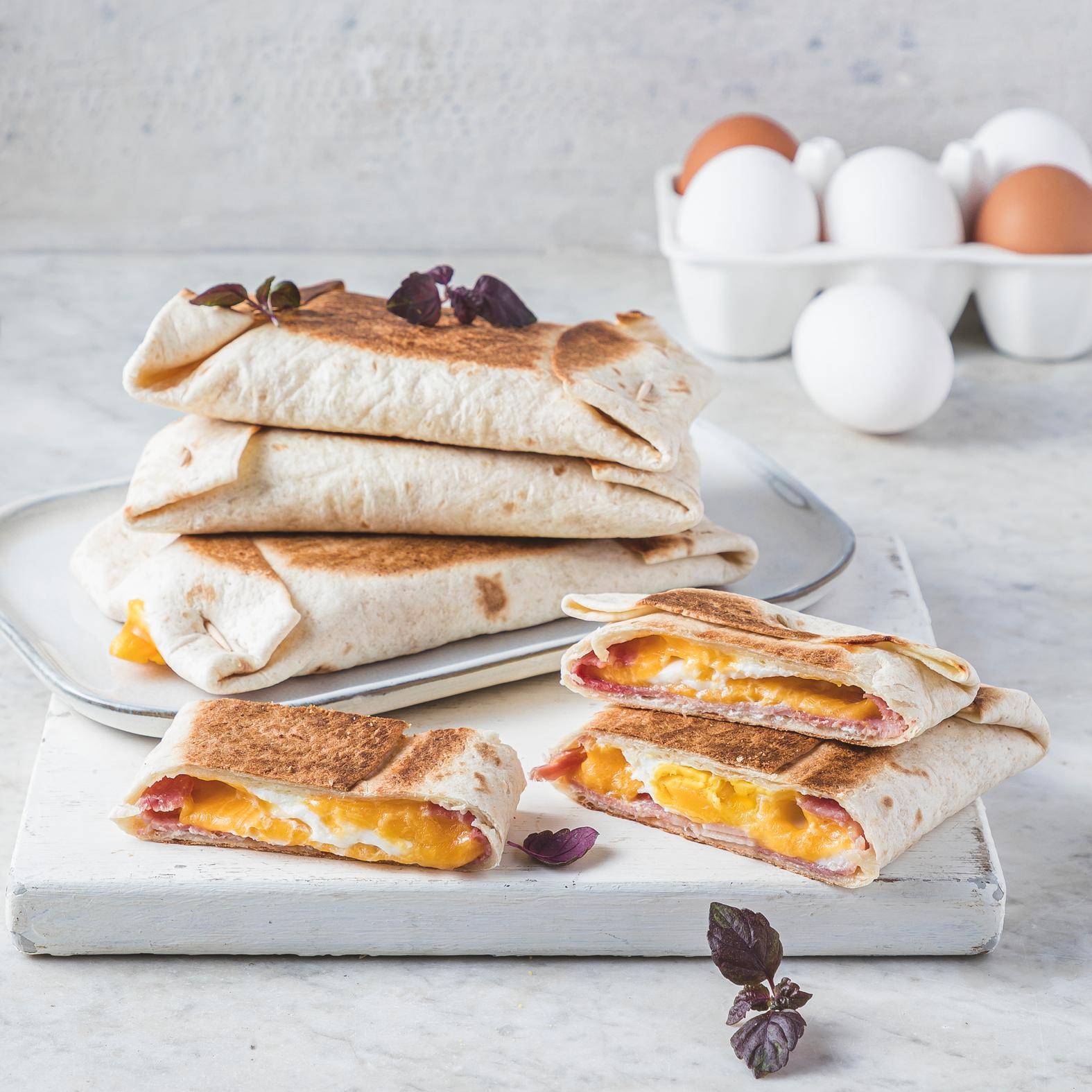 Crunchwraps com fiambre, ovo e queijo - Receta undefined | Tefal