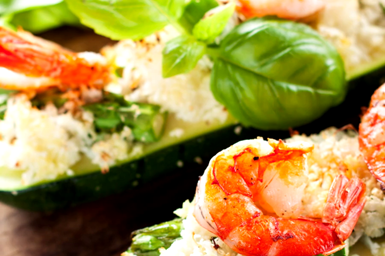 Curgete recheada com arroz de couve-flor - Receta undefined | Tefal