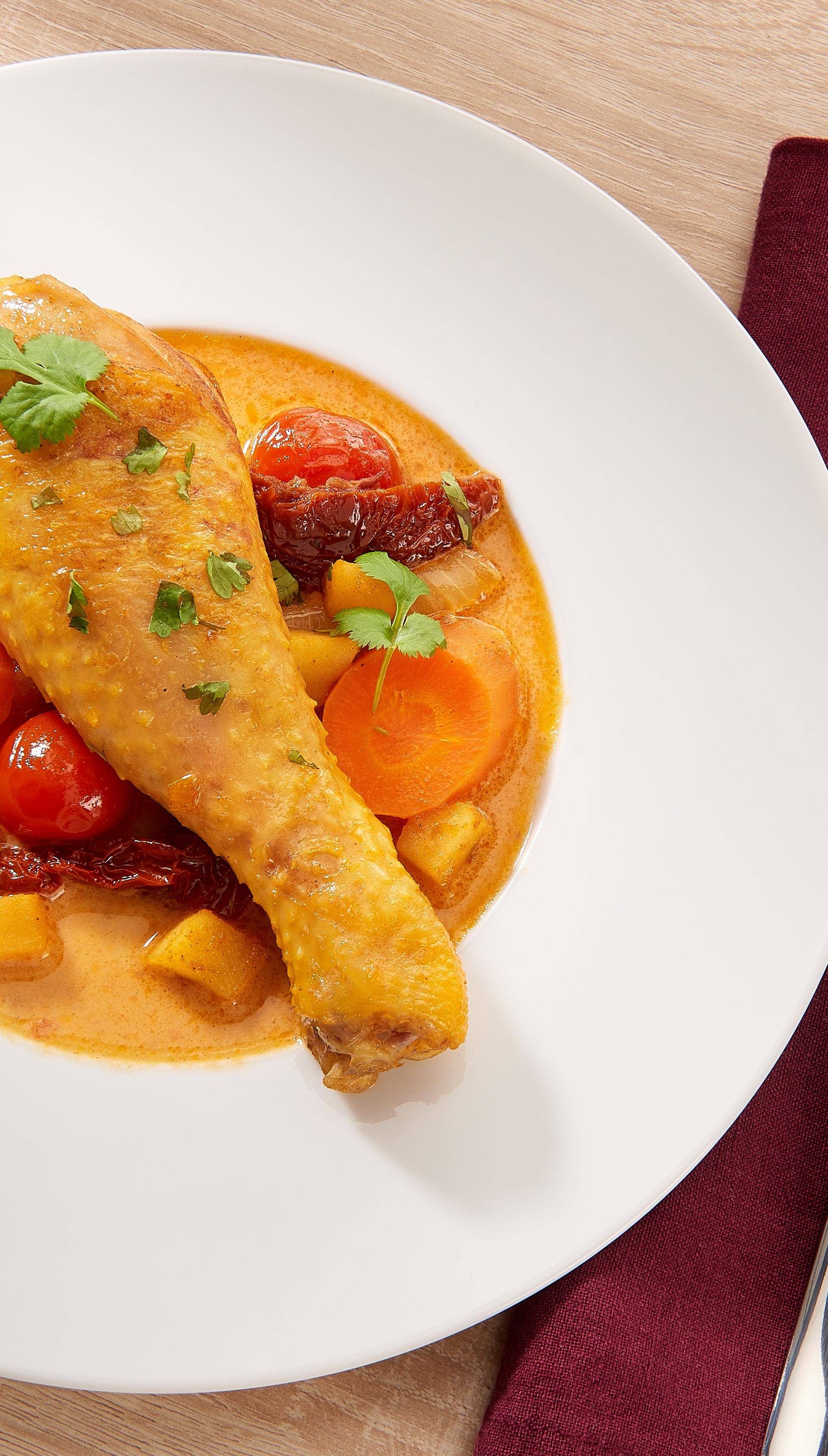 Caril verde de frango com ervilhas - Receta undefined | Tefal