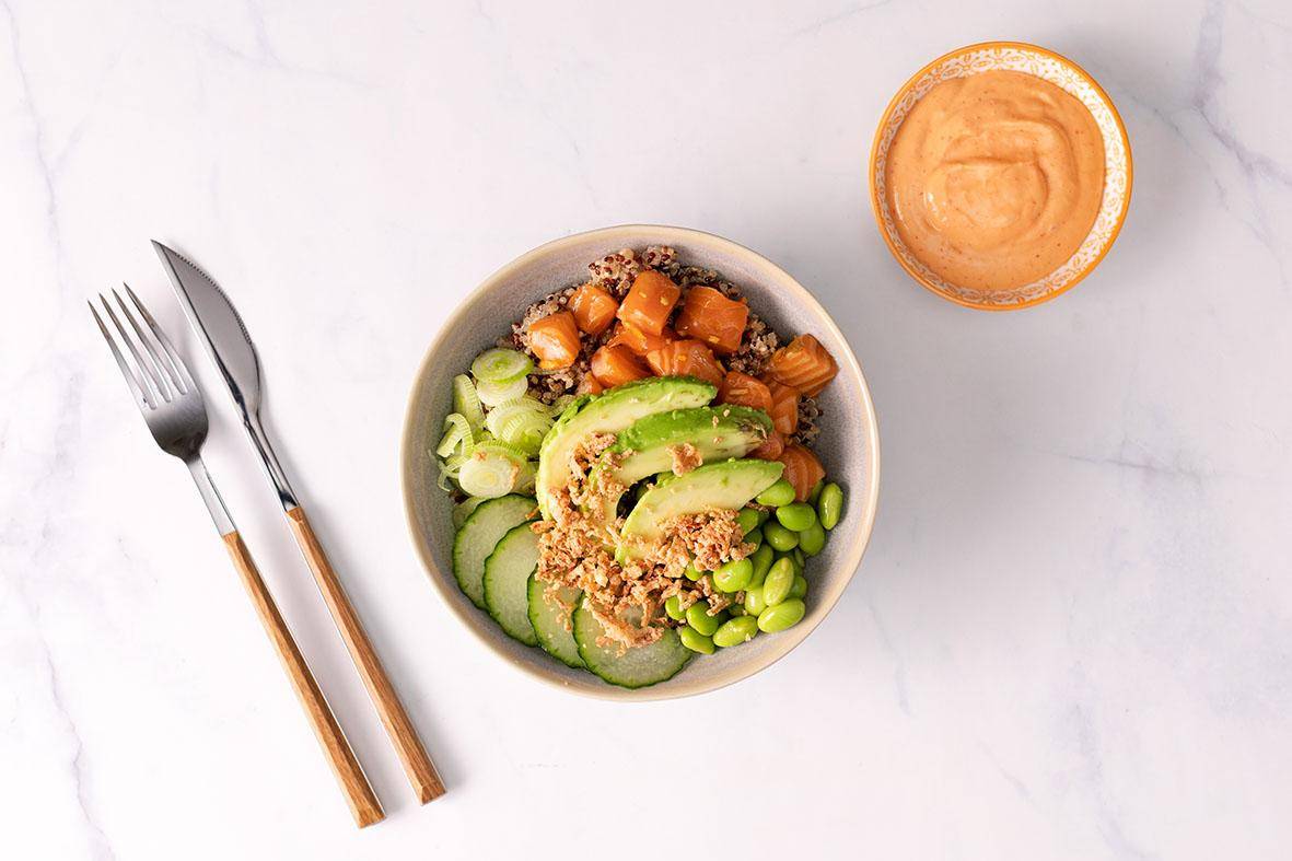 Bowl de quinoa e salmão - Receta undefined | Tefal