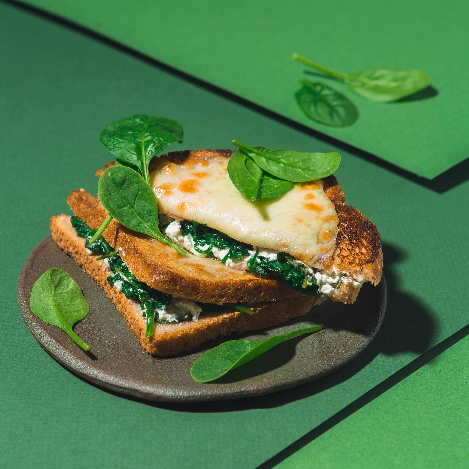 Tostas de queijo de cabra e espinafres - Receta undefined | Tefal