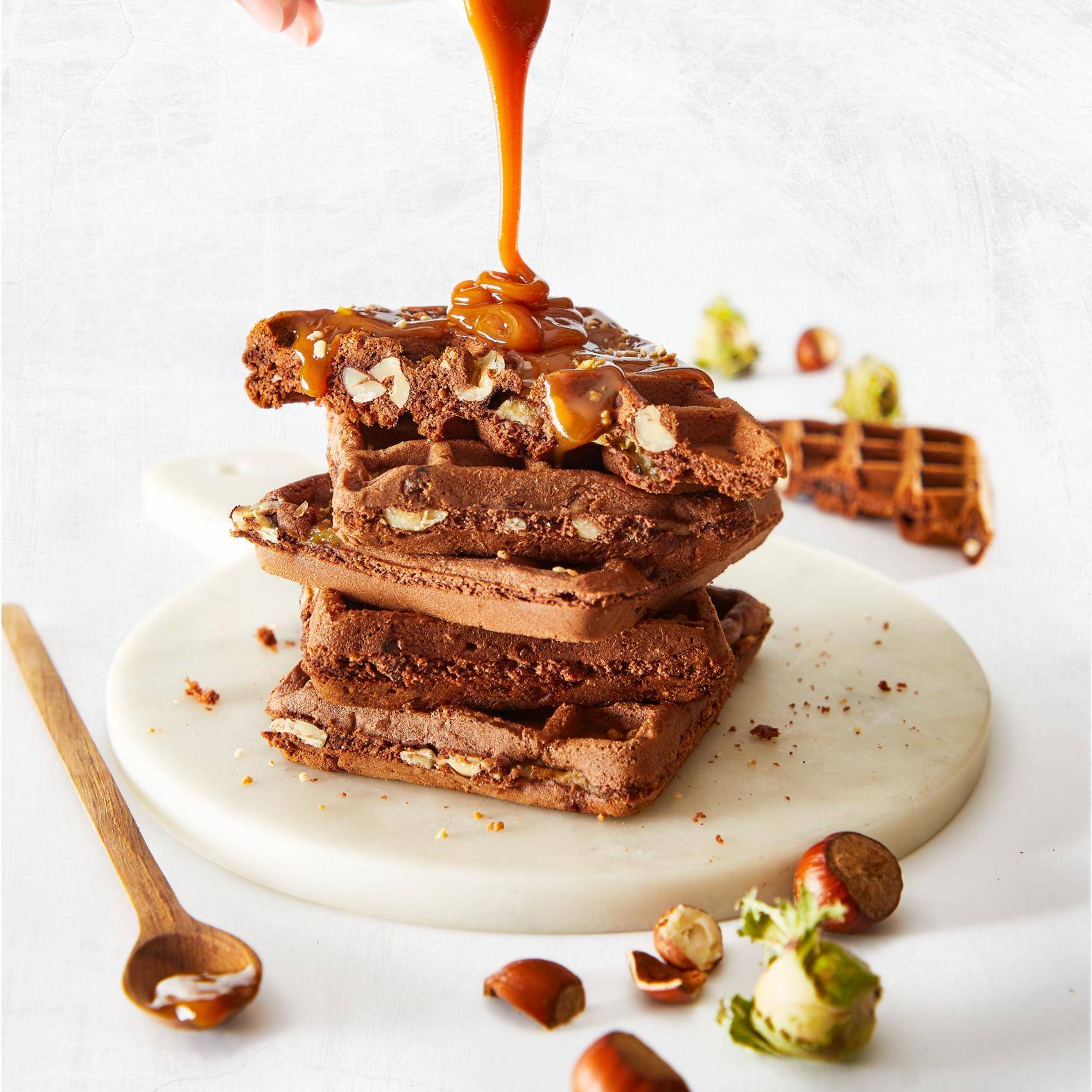 Waffles de chocolate e avelã - Receta undefined | Tefal